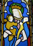 Mary and Child window, Detail 2